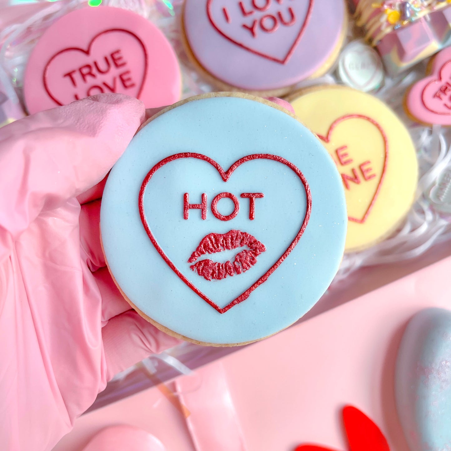 LOVE HEARTS - RAISED EMBOSSERS