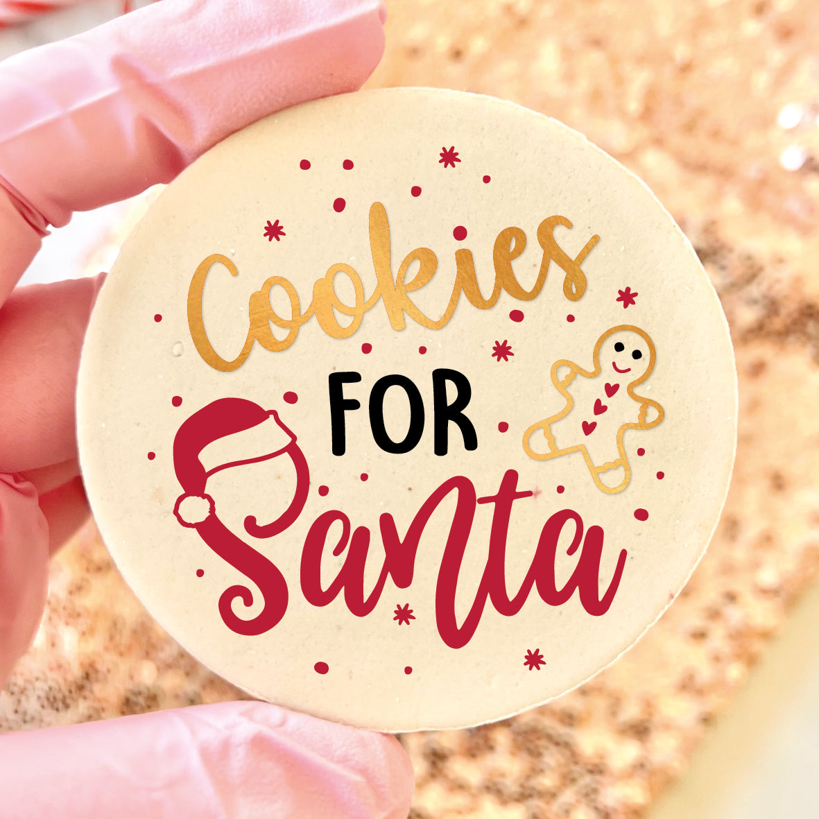 COOKIES FOR SANTA  - RAISED EMBOSSER